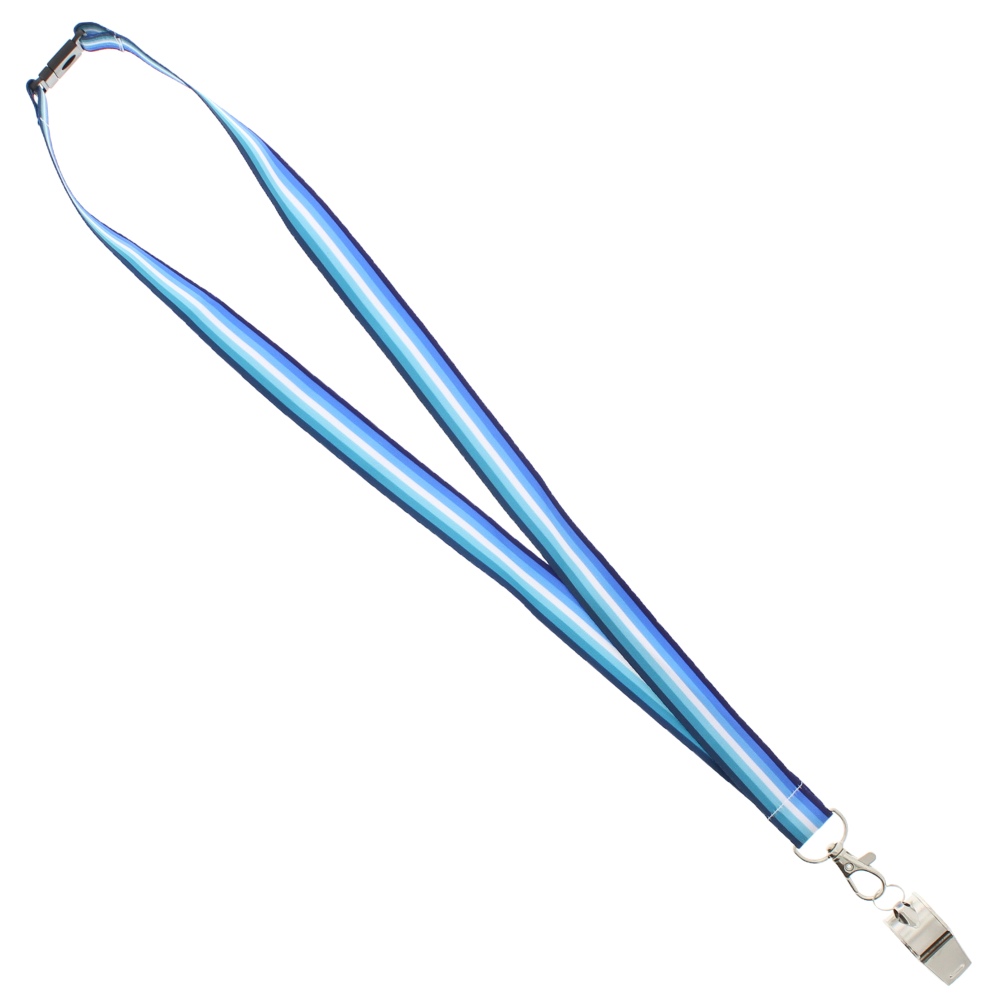 Zac's Alter Ego - Gay Men's with metal whistle Cordon/Lanyard - Multicolore